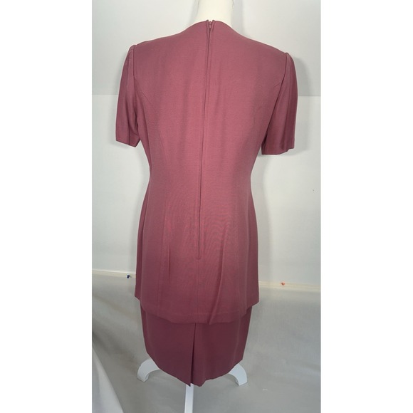 Karin Stevens Woman's 8 SS Mauve Lined Attached Jacket Wedding guest Dress - Picture 7 of 13